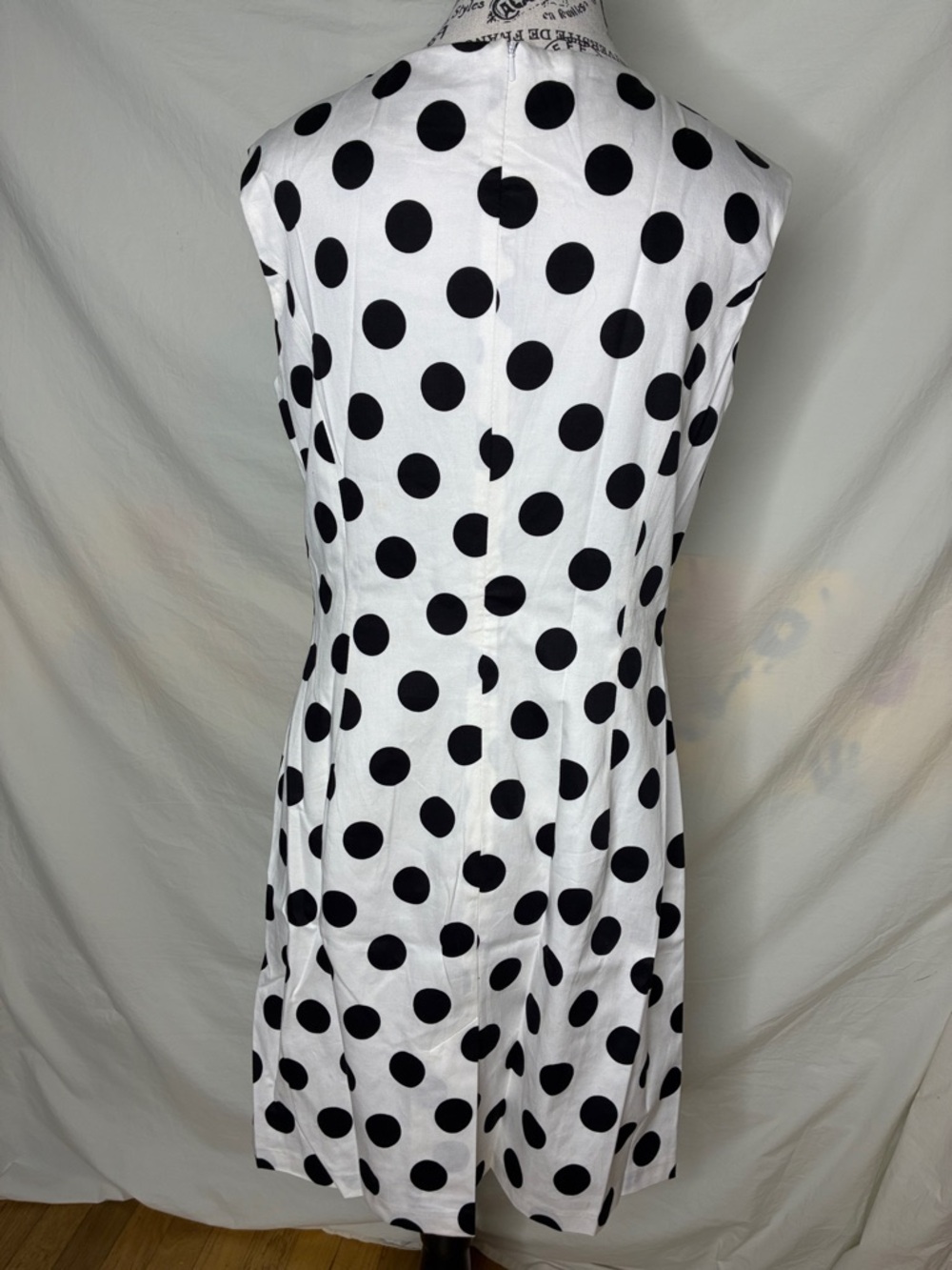 🆕Helene Berman Cotton Retro Style Polka Dot Dress 8 - Picture 6 of 7